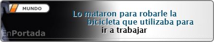Lo mataron para robarle la bicicleta que utilizaba para ir a trabajar: Un hombre que hab�a salido el s�bado hacia su trabajo fue interceptado por uno o m�s delincuentes, quienes lo apu�alaron para robarle el rodado y el celular. Fue hallado al costado del Acceso Oeste